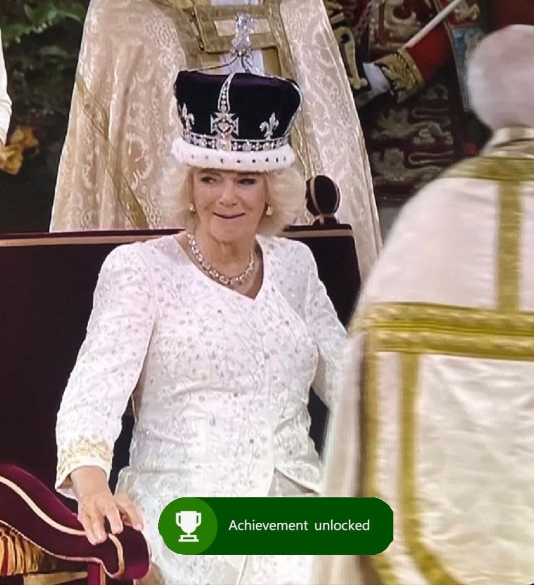 Follo_Follower's tweet photo. When you clock the game...

#Camilla #achievementunlocked #CoronationDay #sidepiece https://t.co/O0fOR9B88z