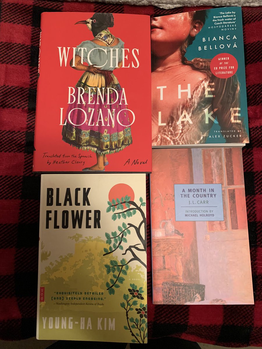 Finished this week: Carr got me back on track. WITCHES was good, you can always trust in the Bogota39 list. THE LAKE, an EBRD shortlisted title, was terrific. Rarely get to read Czech lit, if you like quest narratives you’ll enjoy this novel. @parthianbooks