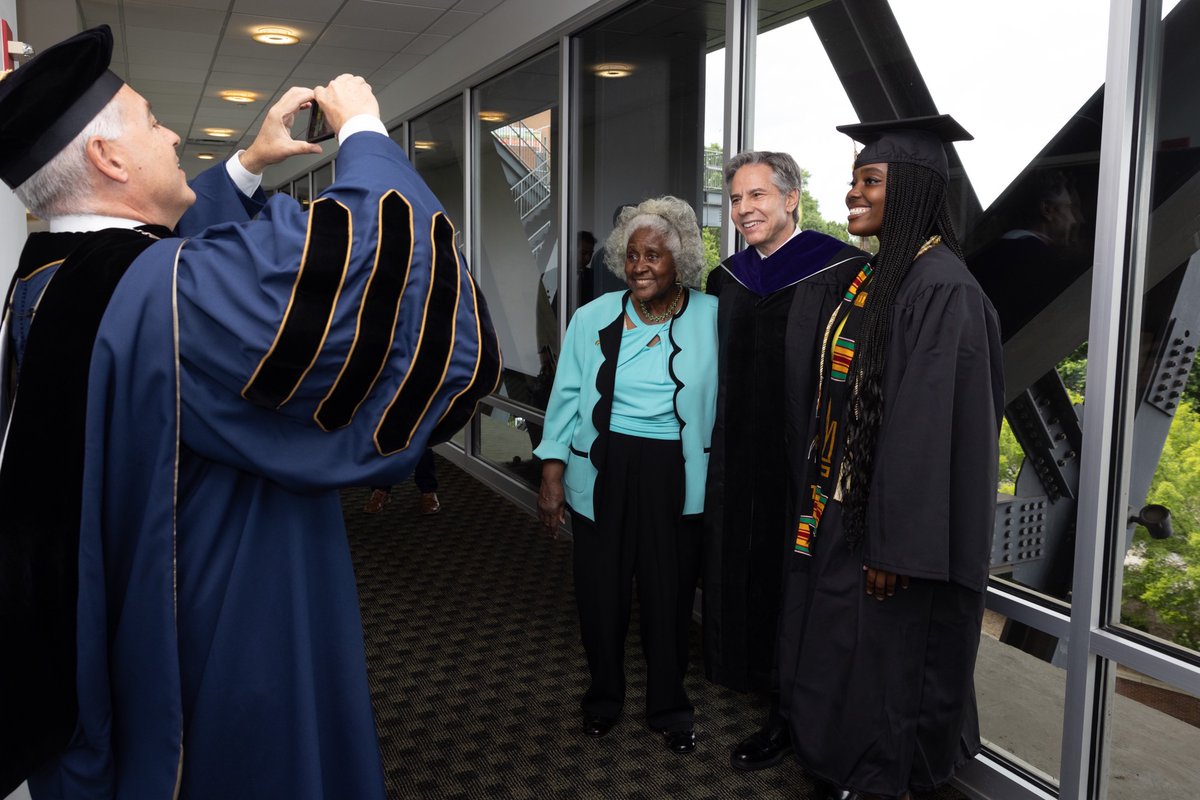 Honored to speak at <a href="/GeorgiaTech/">Georgia Tech</a>'s commencement ceremony. As I shared with the graduates, the key to navigating all uncertainty is never trying to do it alone. Together—as a family, a campus, a city, a country, or the world—"we can do that." Congratulations, Class of 2023.