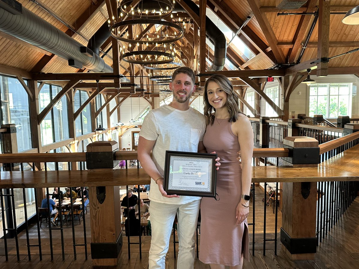 Congratulations to our local award winners 👏🙌👊

🏆 Local Elementary PE Teacher of the Year:  Hollie Carlson <a href="/MissCarlsonPE/">Northern Health and Physical Education</a> 

🥇 Local High School PE Teacher of the Year: Donna Rupp <a href="/drupp26/">Donna Rupp</a> 

🎉 Local Emerging Leader Award: Curtis Banks <a href="/Curtisbanks07/">Curtis Banks</a> 

<a href="/SHAPE_PA/">SHAPE PA</a> #physed