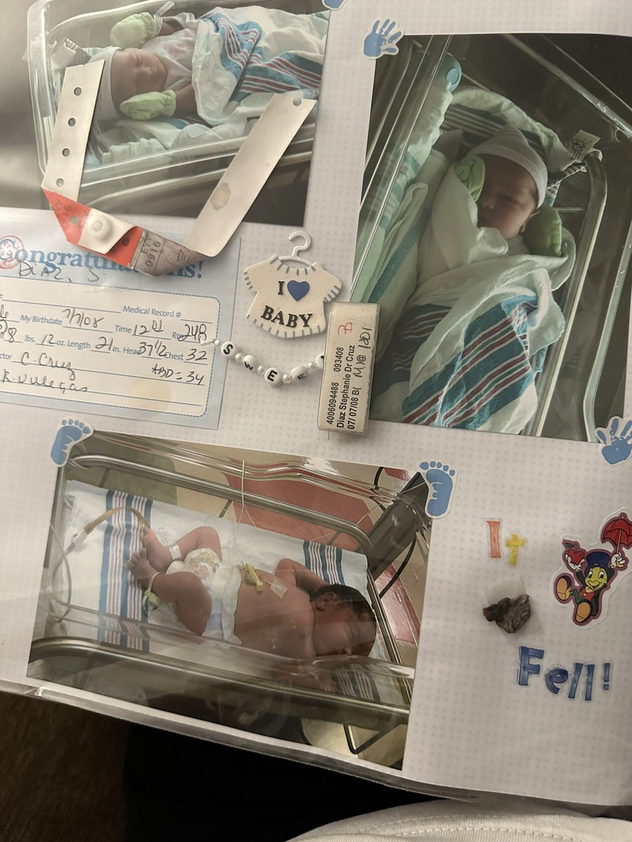 stephdiaz's tweet photo. On national scrapbooking day, looking back at Aiden’s baby book! I miss baby Aiden so much! https://t.co/NQKdbv1Pgd