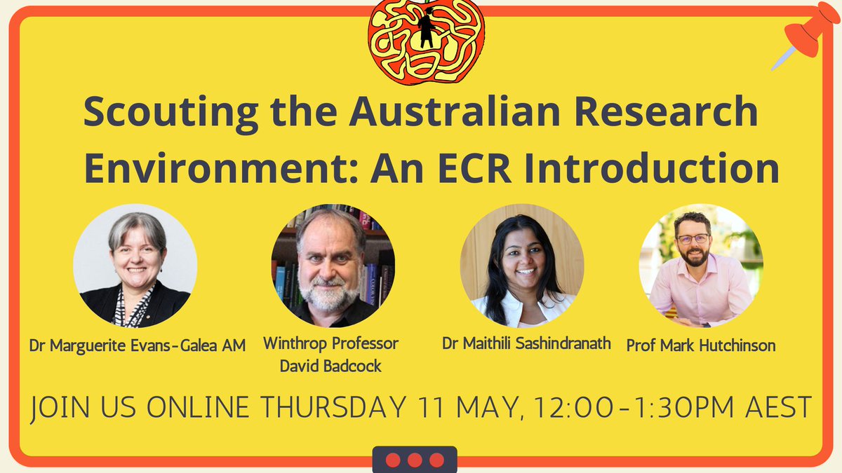 ACNS Early Career Researchers (@acns_ecr) on Twitter photo Does navigating a career in academia as an #ECR feel daunting? Join <a href="/MVEG001/">Dr Marguerite Evans-Galea AM</a>, <a href="/prof_hutchinson/">Prof Mark Hutchinson</a>, <a href="/dr_maithili/">Dr Maithili Sashindranath</a> & Prof David Badcock to hear more about the research environment.
📆 Thurs 11 May, 12:00pm – 1:30pm AEST.
Register now!
🔗uqz.zoom.us/webinar/regist… Does navigating a career in academia as an #ECR feel daunting? Join <a href="/MVEG001/">Dr Marguerite Evans-Galea AM</a>, <a href="/prof_hutchinson/">Prof Mark Hutchinson</a>, <a href="/dr_maithili/">Dr Maithili Sashindranath</a> & Prof David Badcock to hear more about the research environment.
📆 Thurs 11 May, 12:00pm – 1:30pm AEST.
Register now!
🔗uqz.zoom.us/webinar/regist…