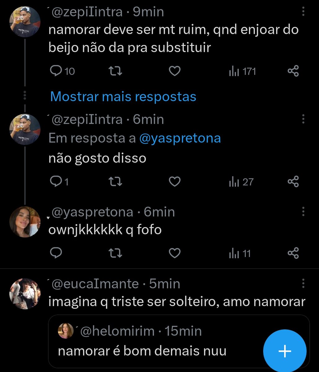 es a questão é bom ou não namorar?