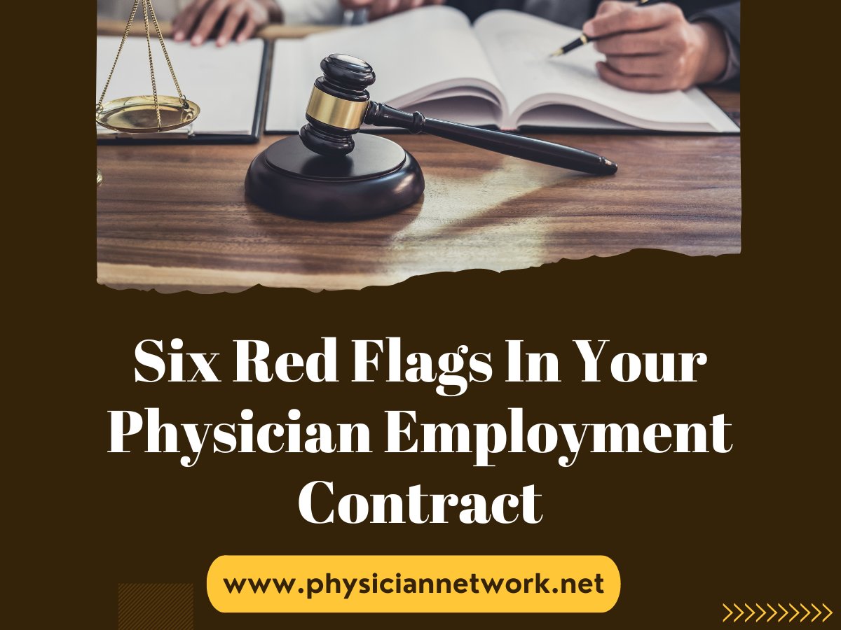 physiciannetwork.net/six-red-flags-… #physiciannetwork #physiciancommunity #PhysicianAdvocacy #physiciansidehustles #physiciansidegig #physicianemployment