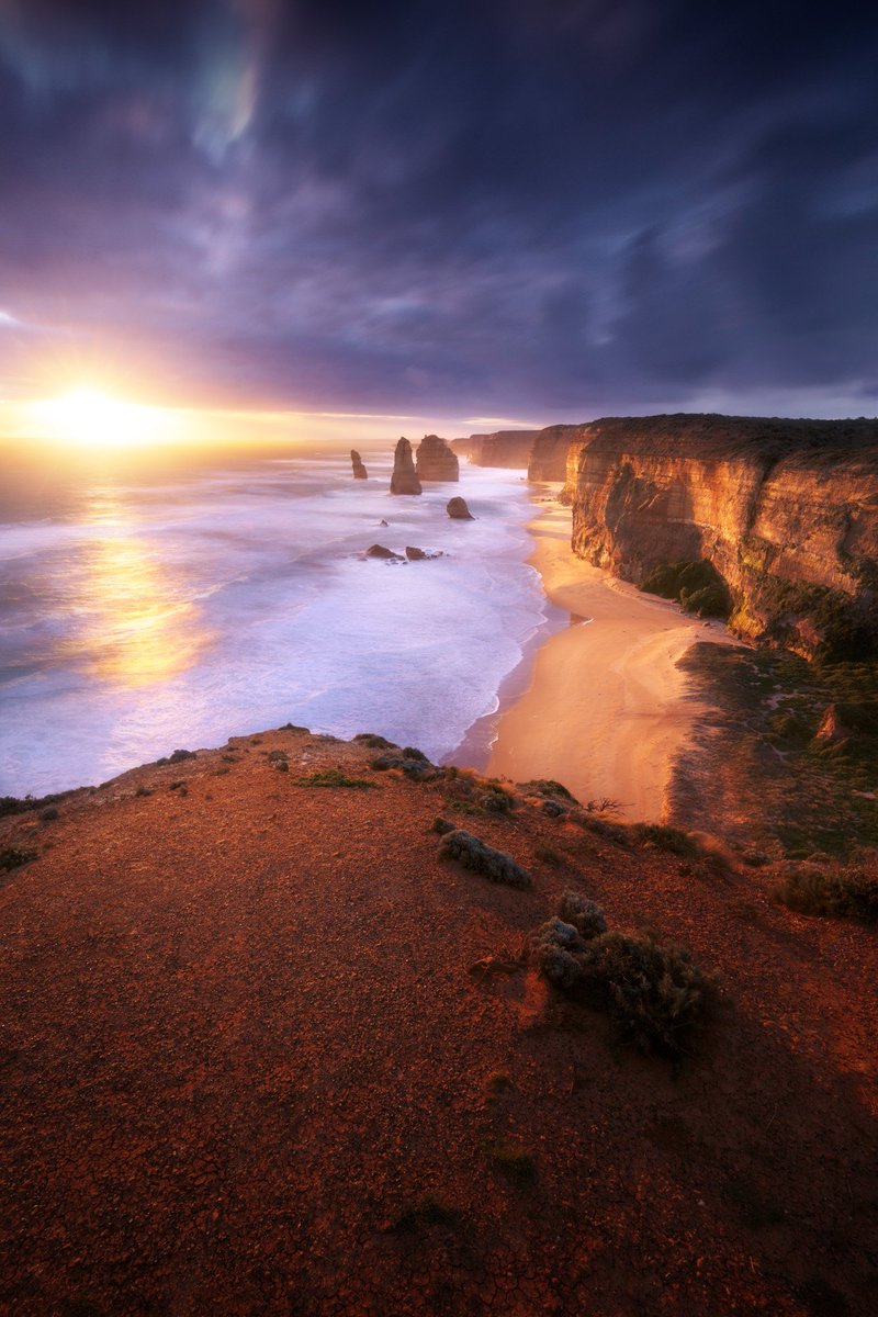 A dozen apostles with some sun on the side. gm