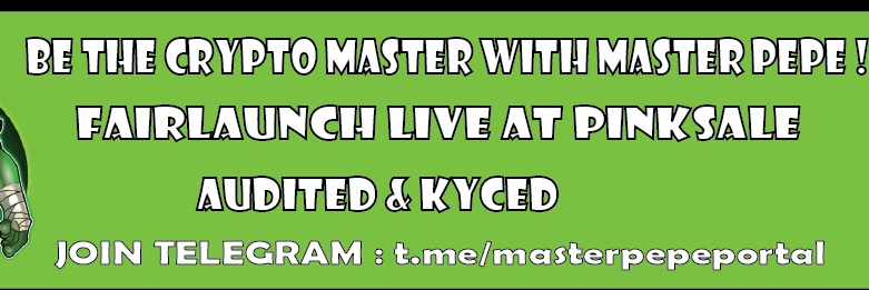 MasterPepeCoin's tweet image. 😎Hey Peeps, We Are Happy To Announce That 10 Bnb Sc Has Been Reached There Is No Limit Of Hardcap We Can Even Raise 50,100 Bnbs Currently Raised 31.5 bnb 😎

Pinksale Buy Link

pinksale.finance/launchpad/0xc8…

Keep Supporting ,Keep Buying 
I will not let down my any buyer  Kyced Audited