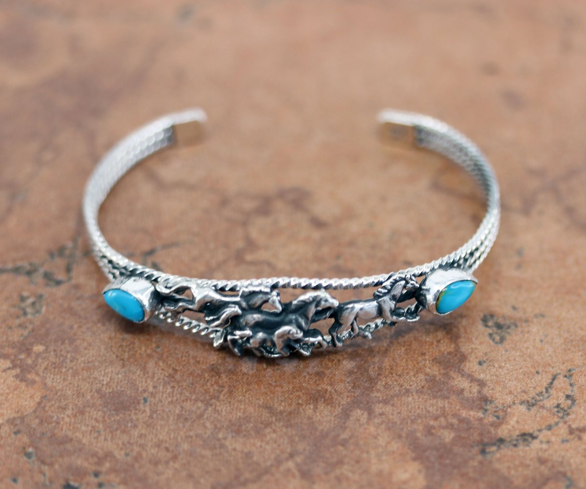 Excited to share the latest addition to my #etsy shop: Navajo Sterling Silver Turquoise Horse Bracelet Native American Jewelry etsy.me/42u0iTx #blue #silver #turquoise #unisexadults #navajojewelry #silverbracelet #turquoisebracelet #navajobracelet #horsebracele