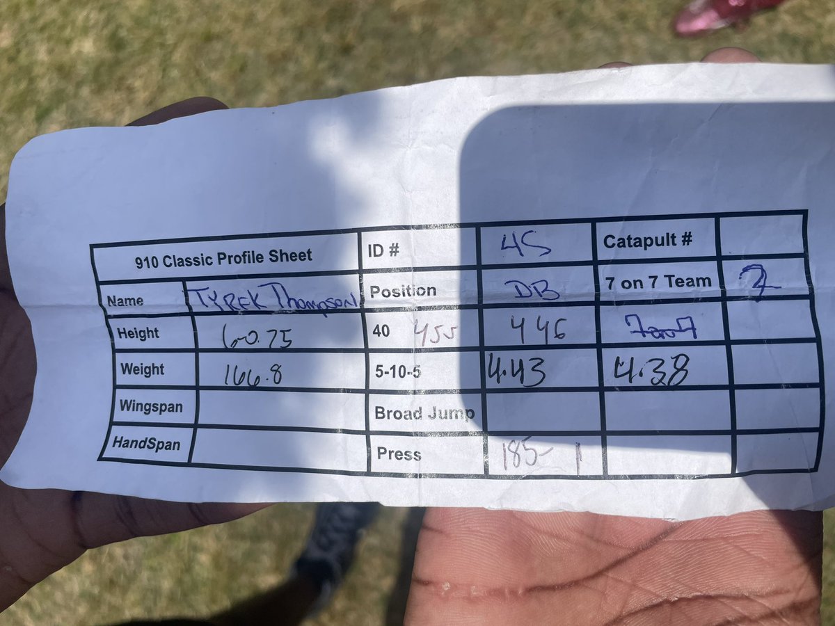 TyrekThompson_'s tweet image. I had a great time today competing at the 910 classic, I recorded a 4.46 40time on my second attempt today.  Loved the competition and atmosphere!!Thank you @CoachHunt93 @Coach_CJohnson8 for the #910classic invite🤝🏾 #backinthelab