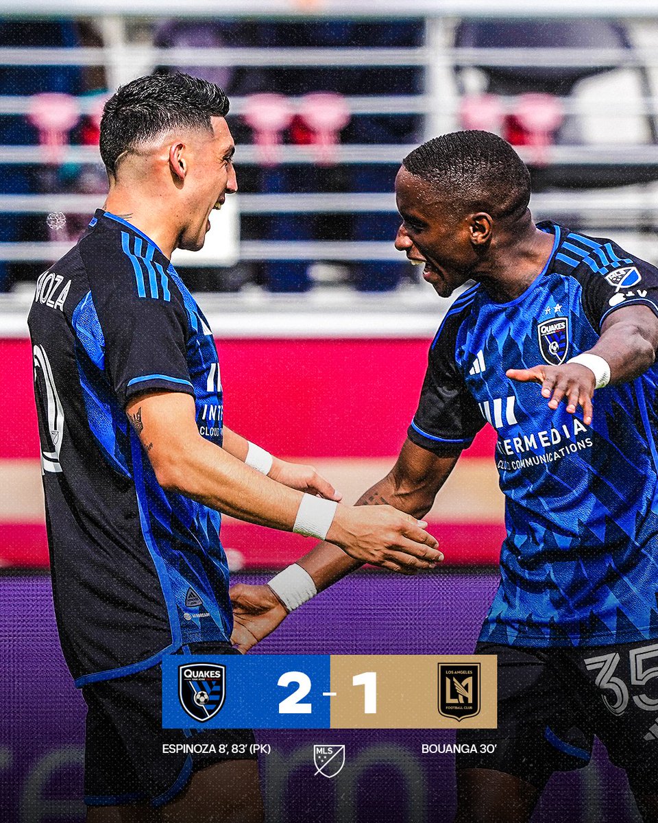 MLS's tweet photo. ⚽ MATCHDAY 11 FINAL SCORES ⚽

@SJEarthquakes hand LAFC their first loss of the season. https://t.co/I4CvWkmIZb