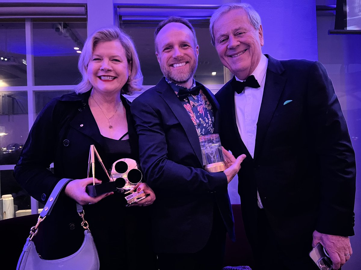 I’m humbled and honoured to have received the Ron Windon Award from the Australian Cinematographers Society in Sydney last night. That’s me with Mandy Walker ACS ASC who won Cinematographer of the Year for her work on ‘Elvis’, and the great Ray Martin.