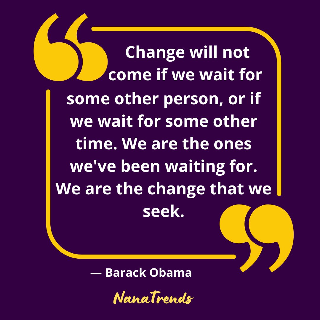 You are the #change!

#success #successmindset #growthmindset #successquotes #BarackObama
