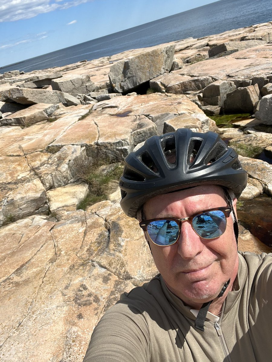 It’s a #mainething. Cycling around the Schoodic Peninsula in Acadia National Park and then an evening in Bar Harbour. Special thanks to the folks at #summerfeetbike. 
#AE2023