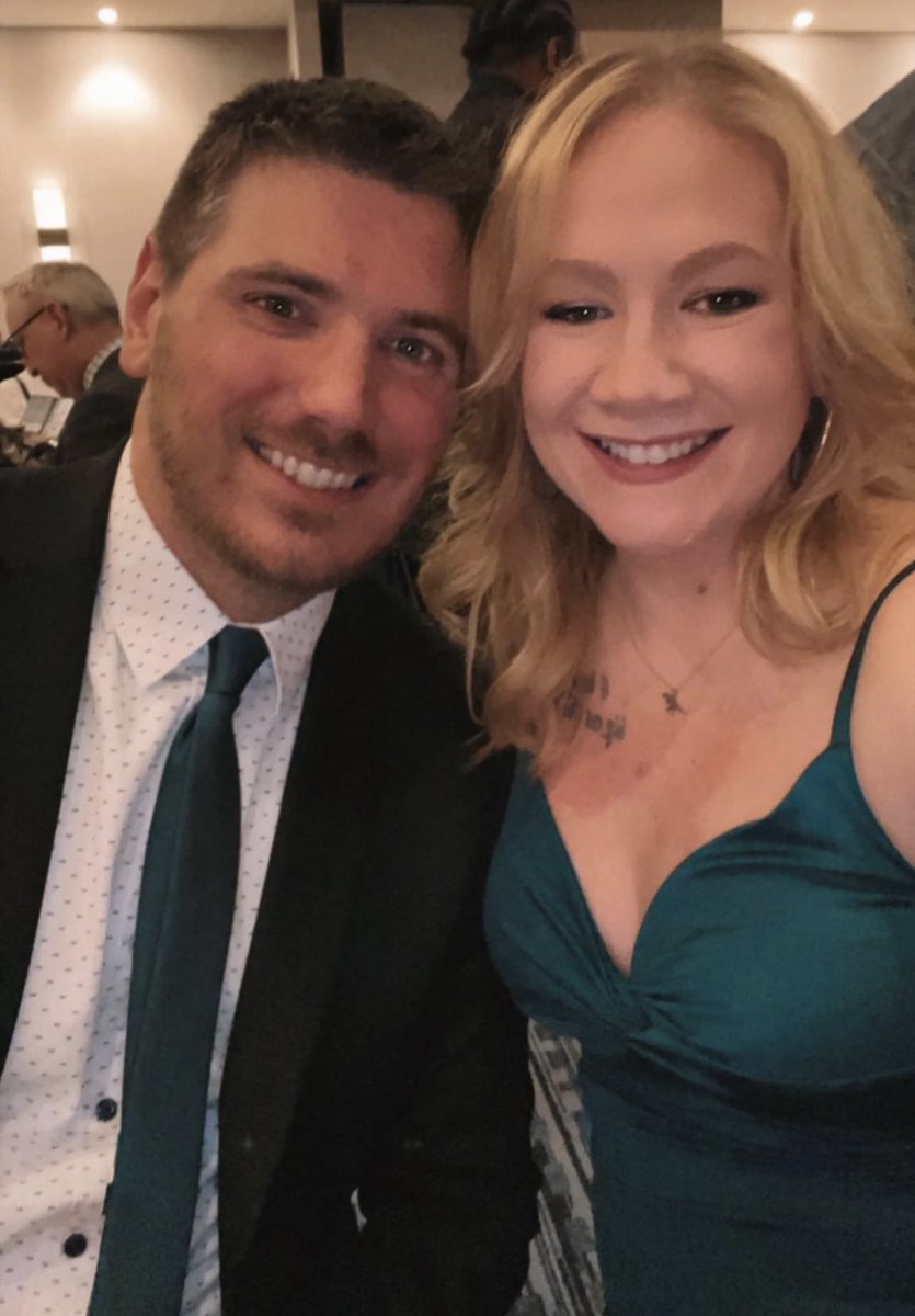 TylerDiktanas's tweet image. A night I’ll never forget. Thank you @WIBroadcasters! #wbagala #FirstTimeWinner