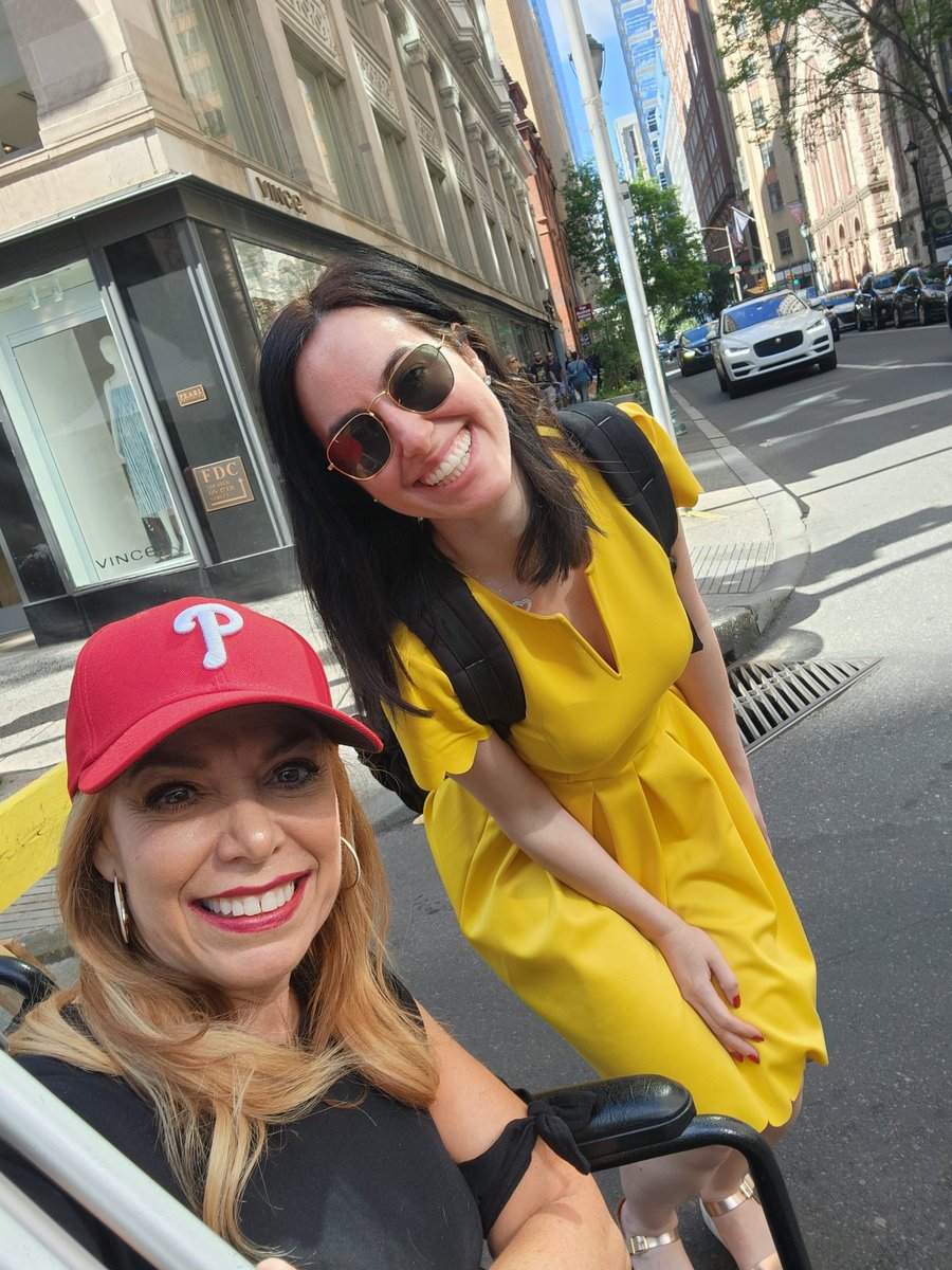 SheilaShowPHL's tweet photo. A picture perfect ☀️day "rolling" through & eating at #RittenhouseRow for the return of the outdoor #RittrowFest Spring Festival. Look who I ran into...saw so many friends! @RittenhouseRow https://t.co/NJiuFfe3x5