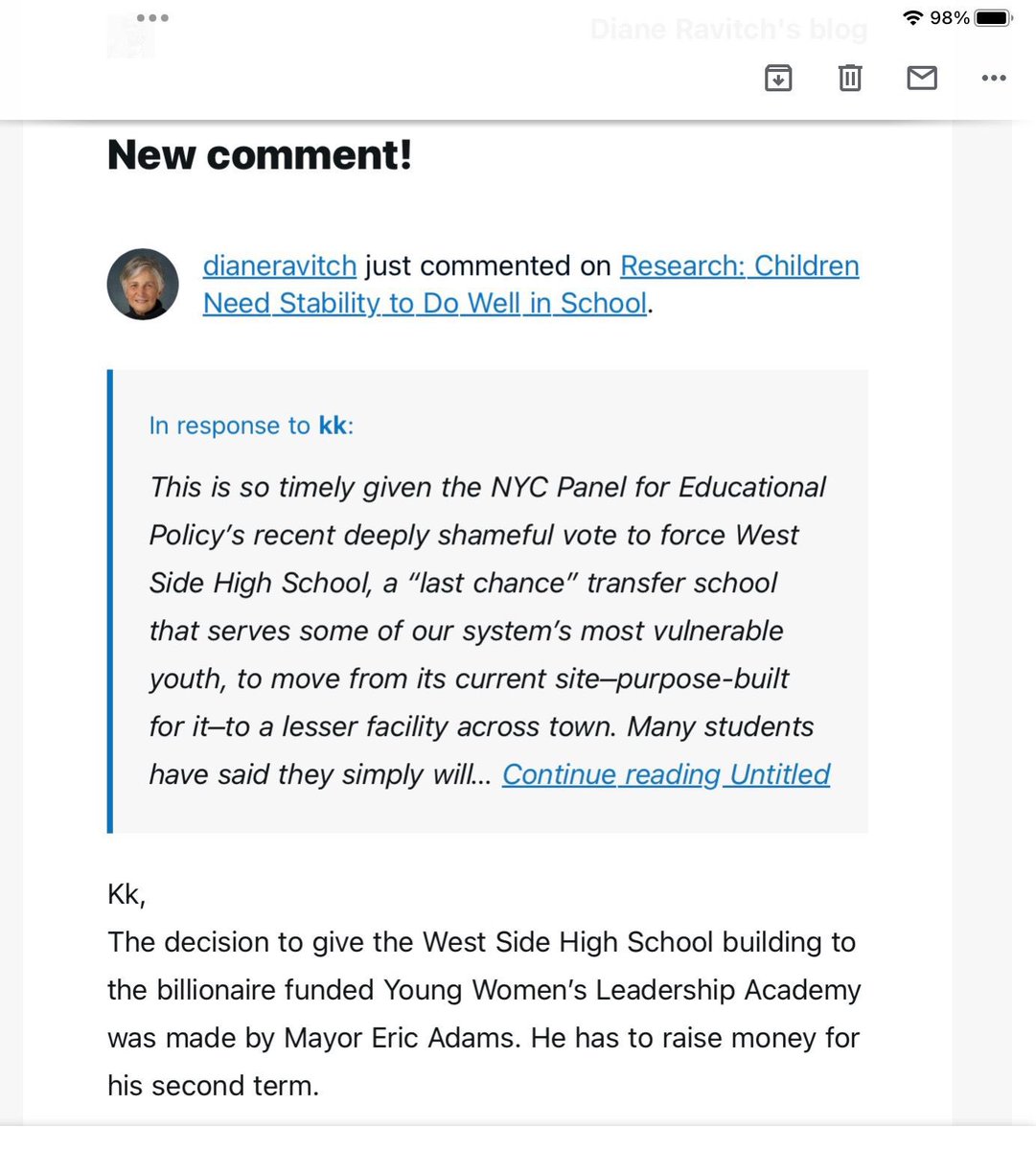 E.A.R. West Side HS - unofficial tweet media