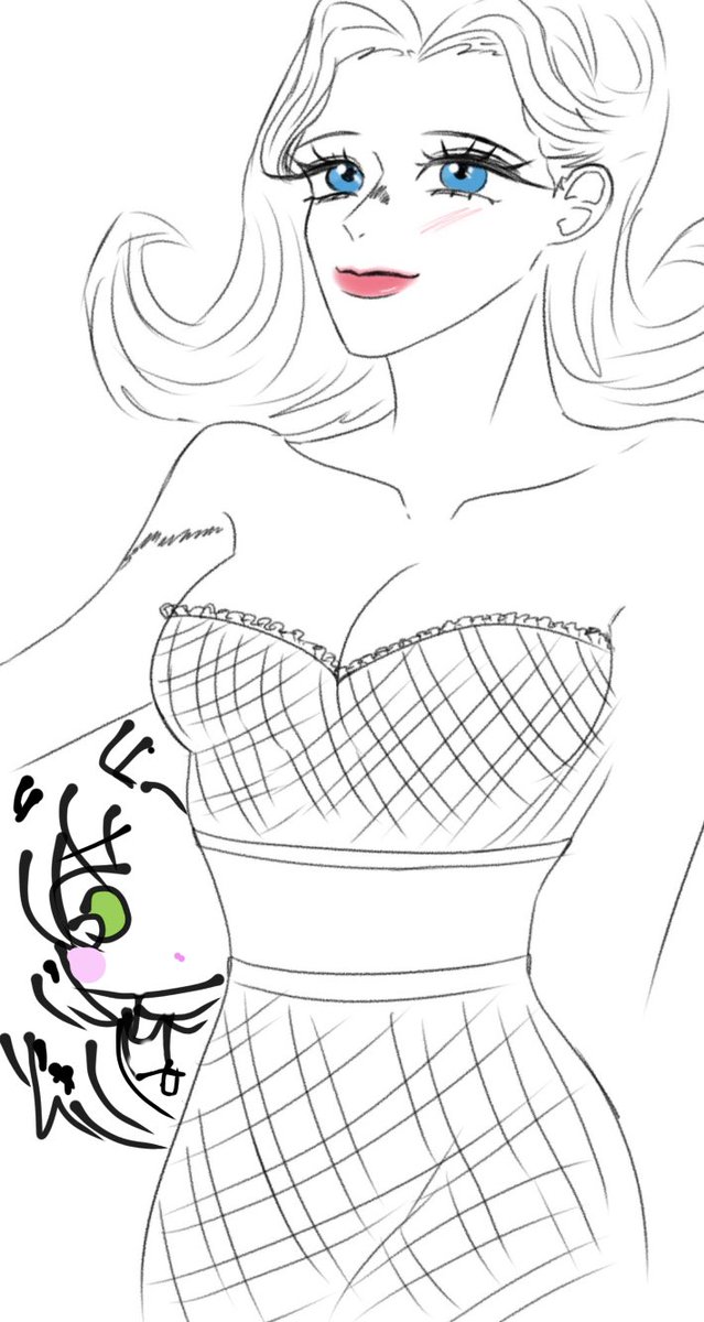@dajongjoさんと合作した、ドナテラの後ろに隠れるディアボロ 