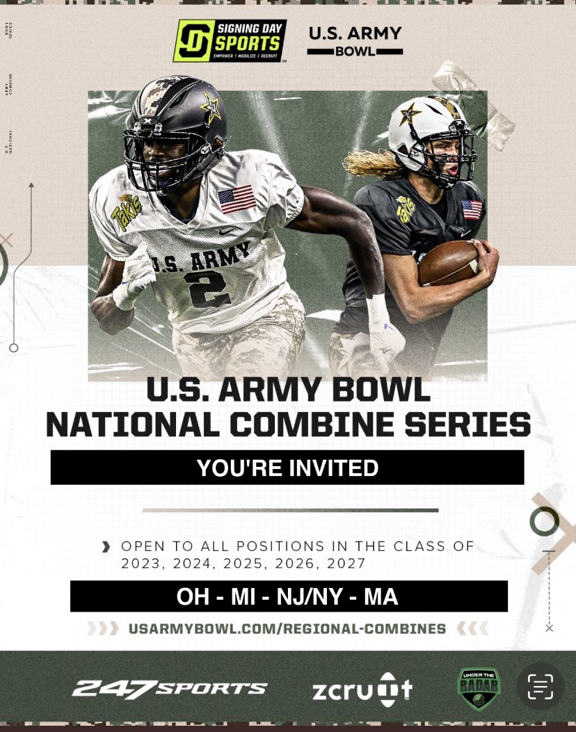 Thank you for the invite to the U.S. army bowl! 
<a href="/RyneRezac/">Ryne Rezac</a> <a href="/StAnthonysFB/">Friar Football</a> <a href="/CoachMinucci/">CoachMinucci</a>