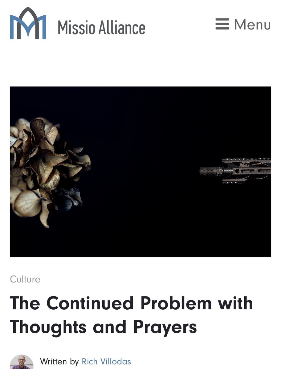 The Continued Problem with Thoughts and Prayers

missioalliance.org/the-continued-…