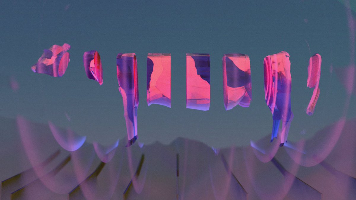 RFTobar's tweet photo. Getting there... having some artifacts on the radiation. and need to add some other background elements. But maybe one more stream and it should be done. #wip #lowpoly #postlowpoly #metanaturalism #animalart #3dart #NFT https://t.co/DCl3wmk4FM