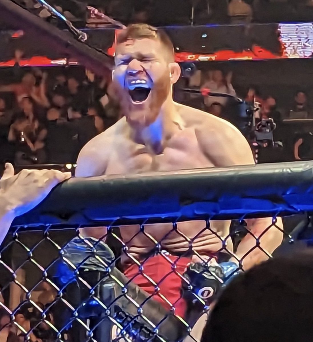 FlawlessMMA7's tweet photo. So happy for this man to see where he’s at now. Just beat #14 in the world and is gonna be ranked on Monday. LFG #RankedRolla #UFC288 https://t.co/t9ffrD1yWE