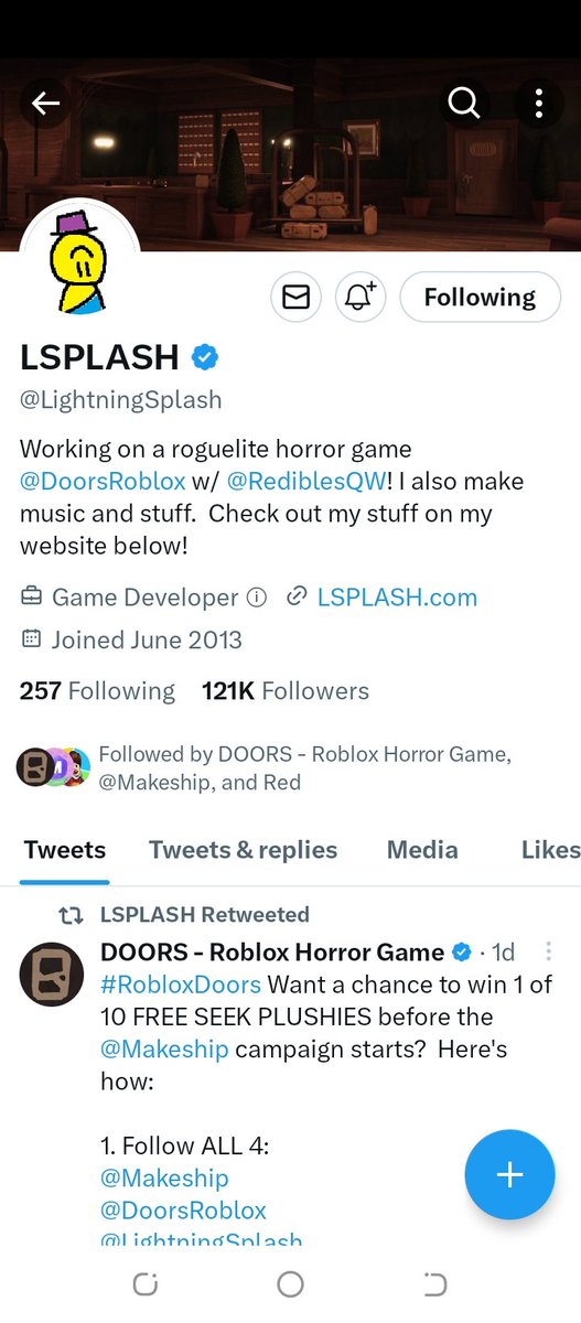 PeskyBe3's tweet photo. @DoorsRoblox @Makeship @LightningSplash @RediblesQW https://t.co/yr3GmZs7Rj