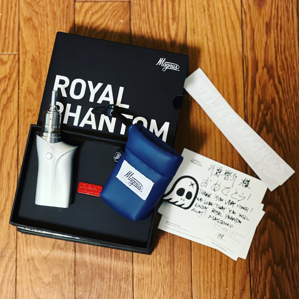 shu_yako's tweet photo. 念願のroyal phantomをやっと迎え入れる事ができました。しかも本家のrandomiserで何度も悔し涙を流したALLOY SILVERがこんな形で手に入るとは!マジ感激です😭
#7pcs
#ateliermagnus https://t.co/gmzqcwgZad