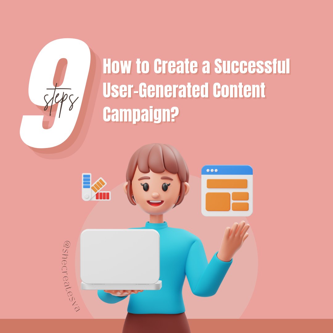 shecreatesva's tweet photo. Create a successful #usergeneratedcontent campaign by: deciding goals, choosing a platform, setting rules, promoting, monitoring, measuring success, and using the #Content to promote your brand. #Encourage your audience to showcase their #creativity and passion for your brand! https://t.co/ZP0cX4gql4