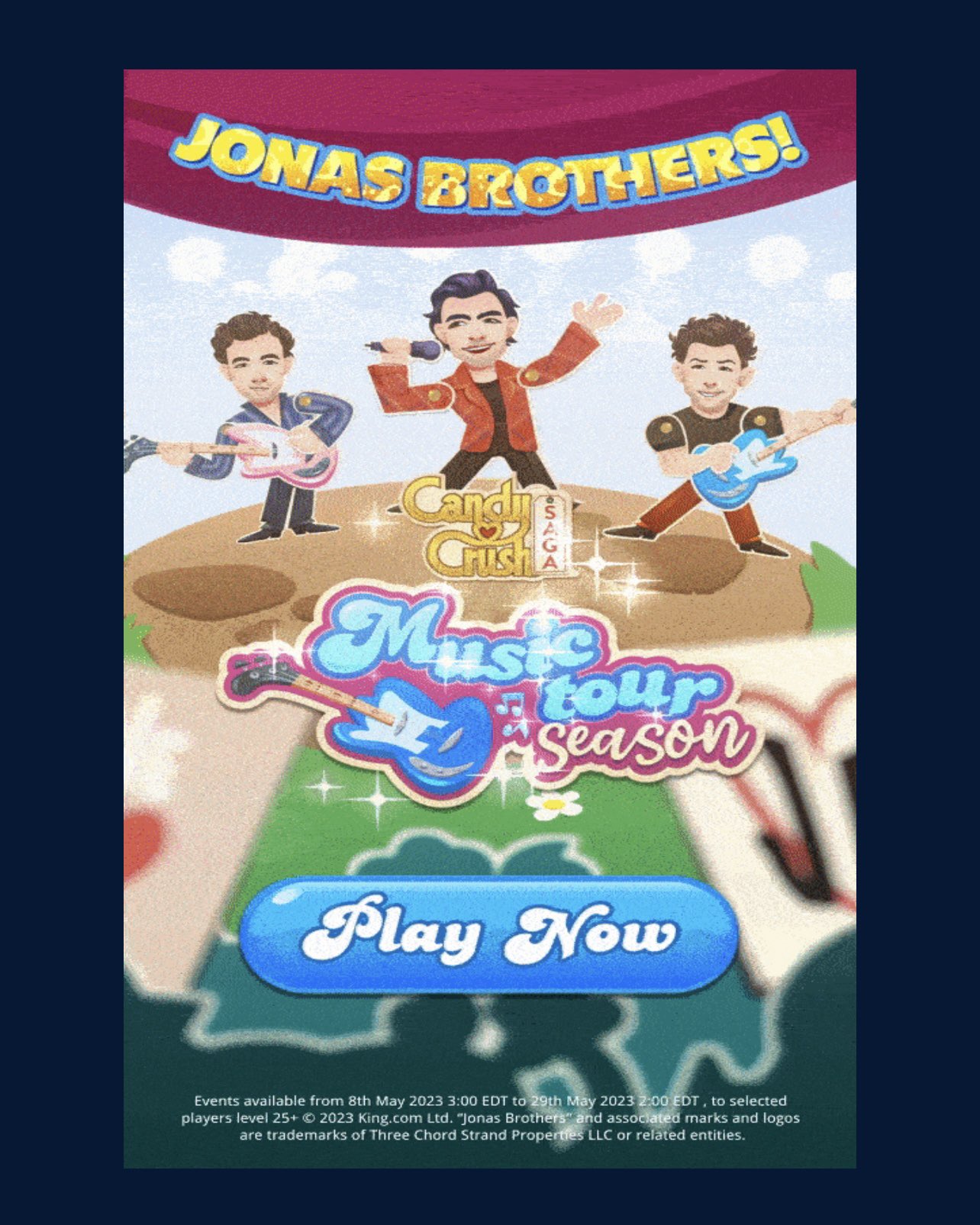 Jonas Brothers Collaborate With Candy Crush Saga - mxdwn Games