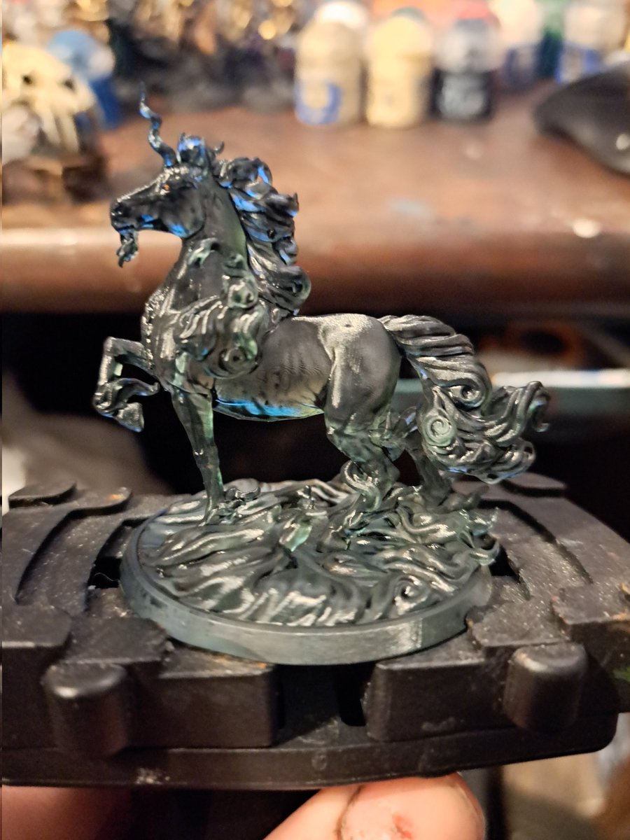 Artist_Oz's tweet image. Shadow unicorn printed from @lootstudios_

#paint #panting #paintingminiatures #miniatures #dungeonsanddragons #dnd #pathfinder #ttrpg #rpg #geeklife #evocationinminiature #unicorn #elemental    #shadow #lootstudio #translucent #resin #3dprinting
