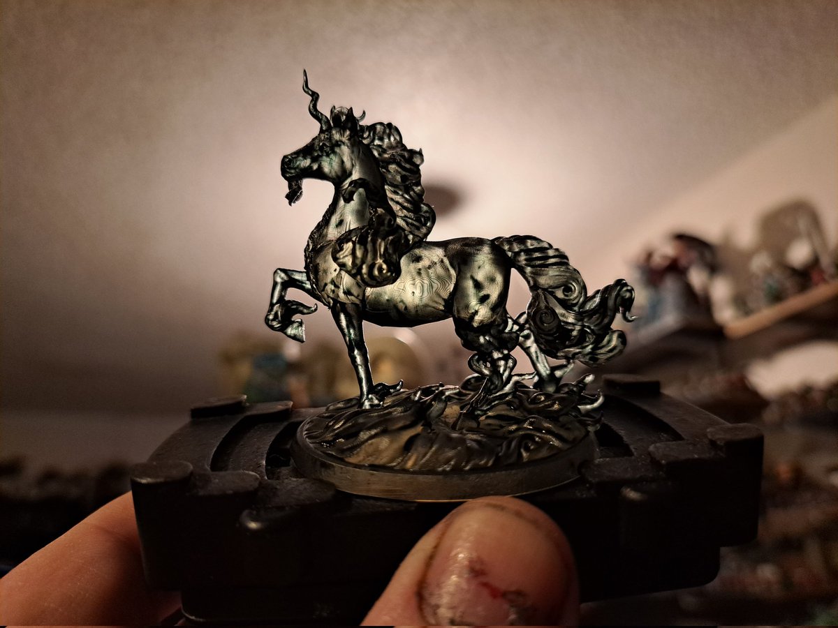 Artist_Oz's tweet image. Shadow unicorn printed from @lootstudios_

#paint #panting #paintingminiatures #miniatures #dungeonsanddragons #dnd #pathfinder #ttrpg #rpg #geeklife #evocationinminiature #unicorn #elemental    #shadow #lootstudio #translucent #resin #3dprinting