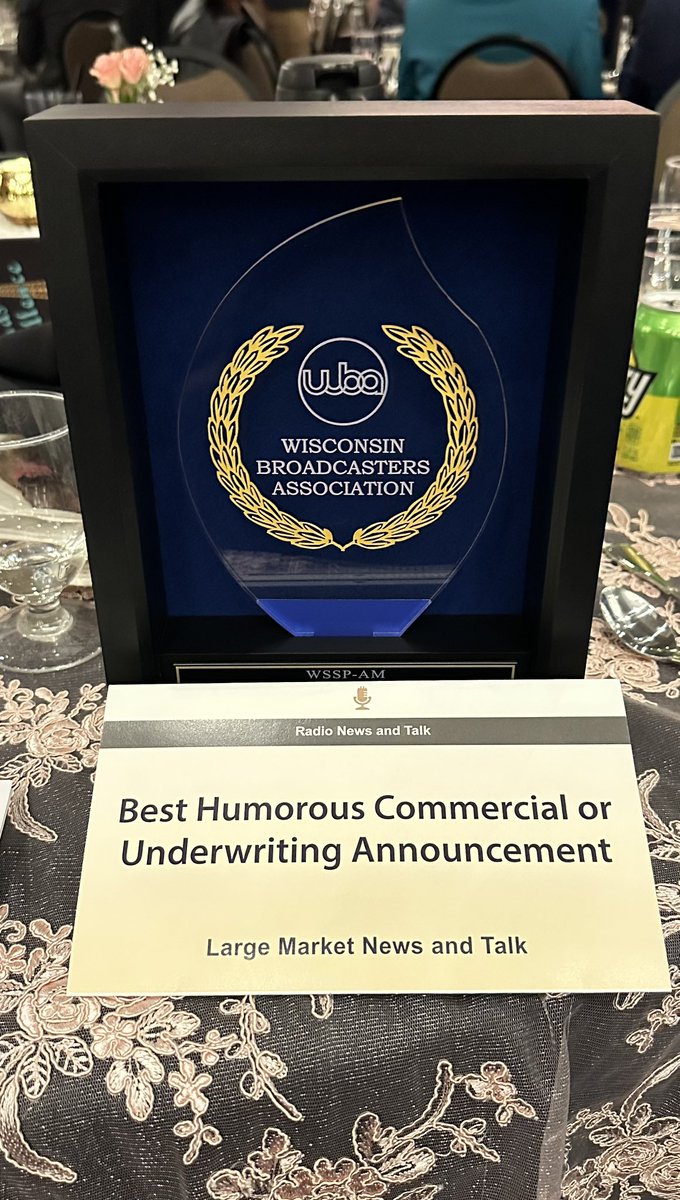 robertjarzen's tweet photo. At the #wbagala and bringing home 6 Awards from the Wisconsin Broadcaster Association for writing and digital content 
#radio #digital https://t.co/MilOpwpzNW