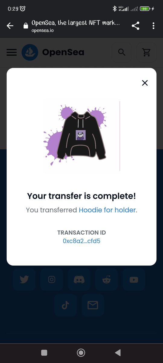 And again 🎊🥳🥳
Panda_crazy#56 already sold to amazing collector @Wlfmn_All_Accss 😍😘😘
🎁now you have 2 hoodies, 1 more hoodie you get 1 panda 🐼
Thank you so much for all support..much love ❤️
Lets follow @Wlfmn_All_Accss 
#nftcollector #NFTCommumity