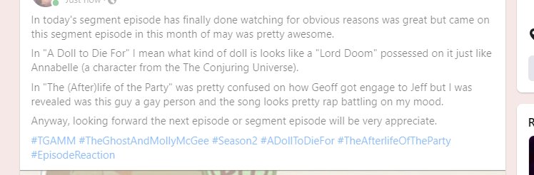 princeeric323's tweet photo. 💜 Full Statement for today's reaction of the segment episode of TGAMM
#TGAMM #TheGhostAndMollyMcGee #Season2 #EpisodeReaction #FullStatement https://t.co/m1k18USZtG