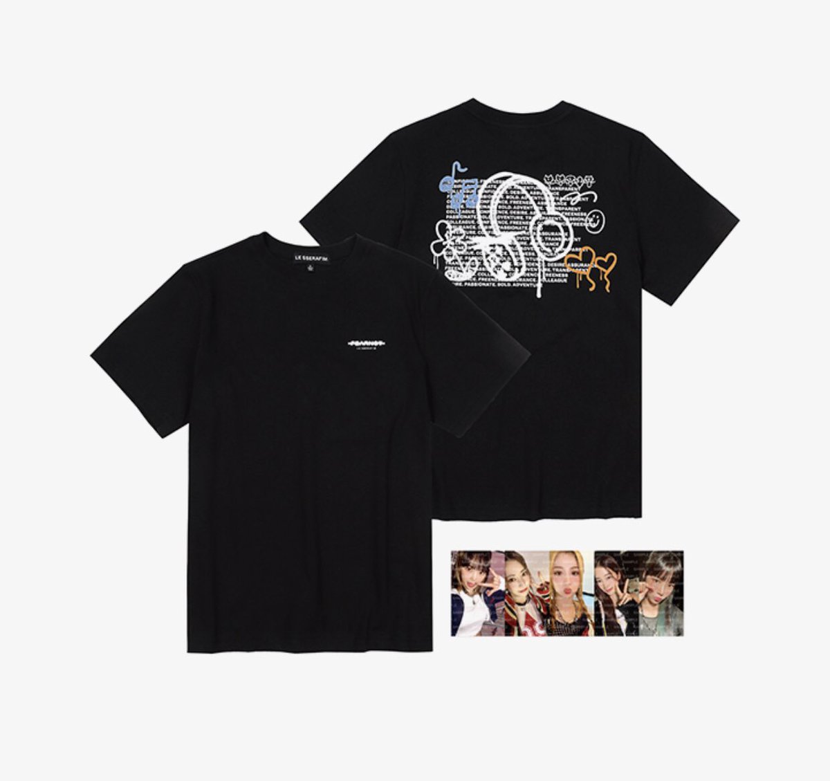 1920cart's tweet photo. 🗯️ wts lfb ph ! #1920phgo

✧ lesserafim fearnada merchs; tshirt set medium size

₱2,600 whole set
with pcs (5) 
delivery: around may
secured under sfeta
can send proofs
x impatient, rush
dm/reply to claim https://t.co/hts8us3v6J