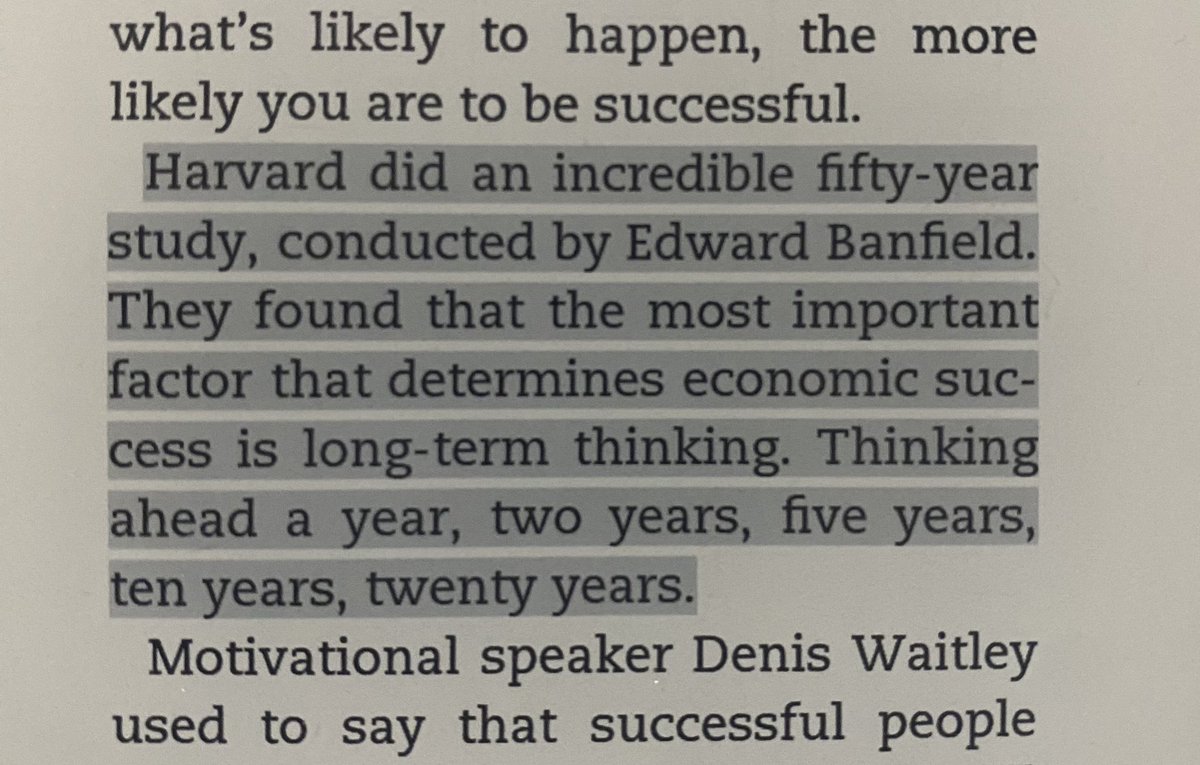 50-year Harvard study found that the most important factor of economic success is …….

Long-term thinking!