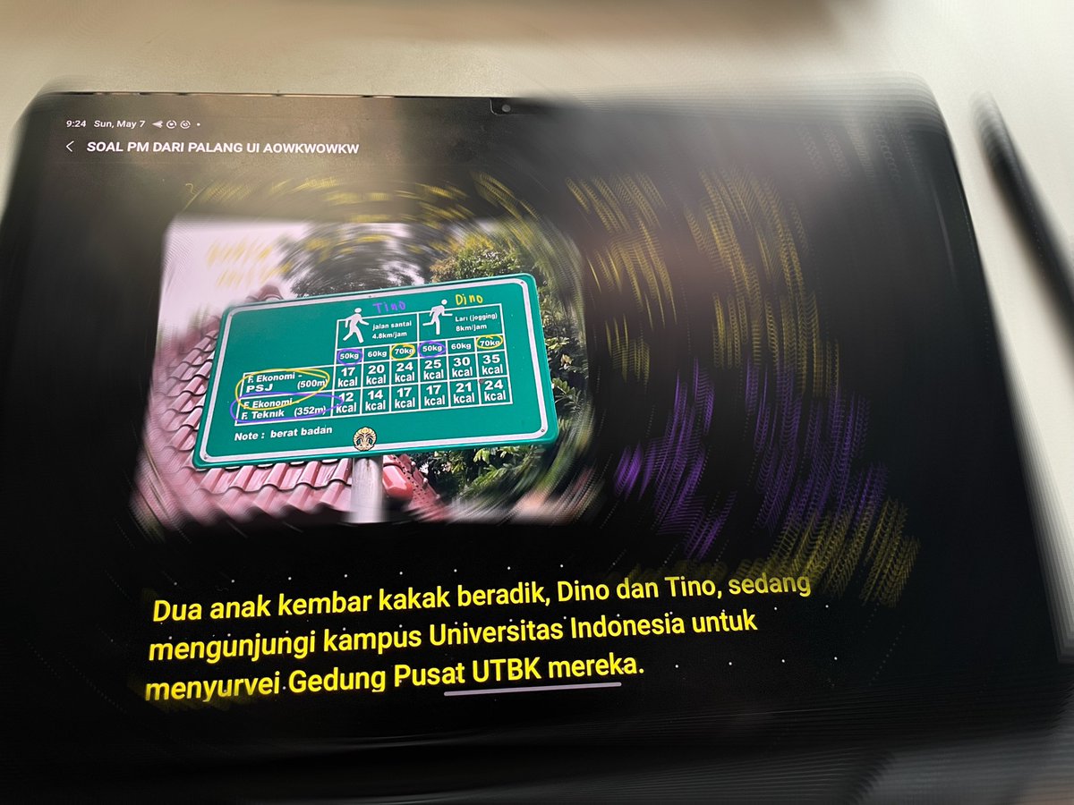 studdictions's tweet photo. nemu palang ini di sidewalk UI. dan yg muncul di otak gw lgsung, "ini soal PM material bgt bjir😅🫣"

trus gw mikir. seru kali ya kalo kt coba bikin soal dari palang ini HAHAHAHAHHA.🤓😆

dan beneran gw buat woy, 3 soal😭😭

barangkali ada yg mw di tag pas gw post soalnya?😋😋ehe https://t.co/xn6XED2Z5F