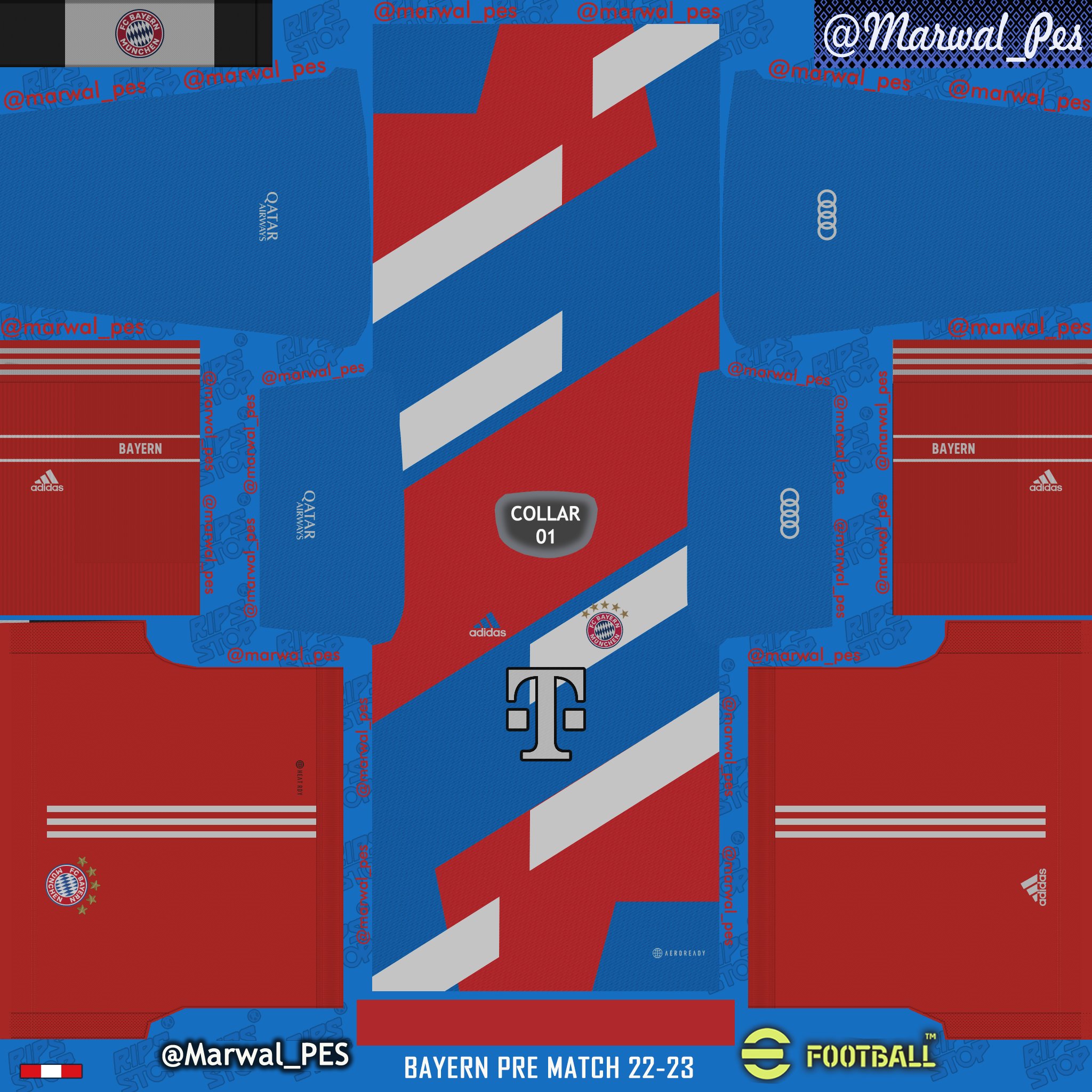 MarWal PES ⚽️ on Twitter: "BAYERN MUNICH PRE MATCH 2022-23 Kitmaker ...