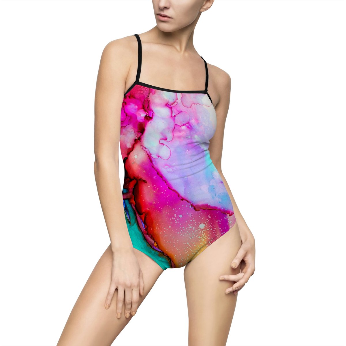 Excited to share the latest addition to my #etsy shop: Watercolor One Piece Swim Suit etsy.me/44zA7ww #swimming #swimwear #beachwear #poolwear #forher #summergift #colorfulswimwear #onepiecesuit #bathingsuit