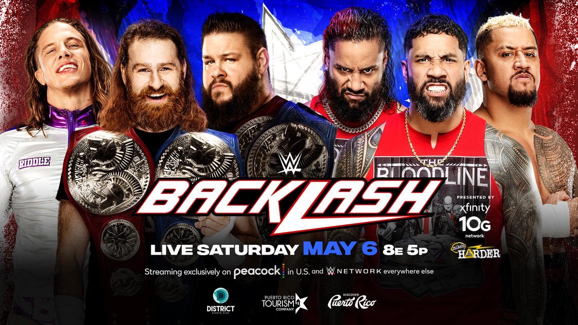 SaturdaySlamPod's tweet photo. Bloodline with the win over Sami, Kevin and Riddle was the right call. The tease of Solo turning really makes Smackdown this week must watch. https://t.co/wxaHddLza3