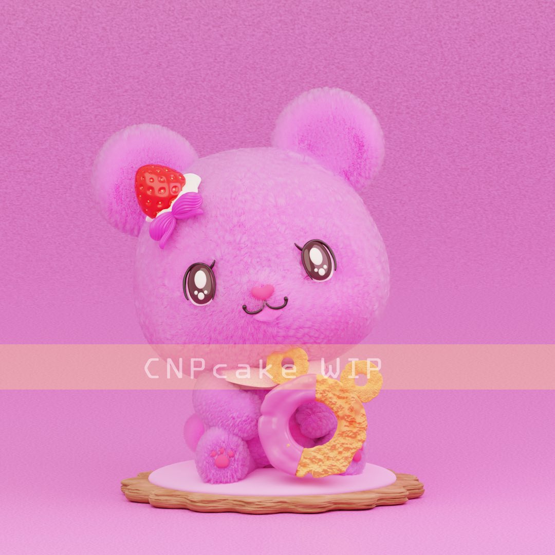 Cake ｜CNPcakeゆめかわ3Dお披露目🌈🐼🌈🐰🌈 tweet media