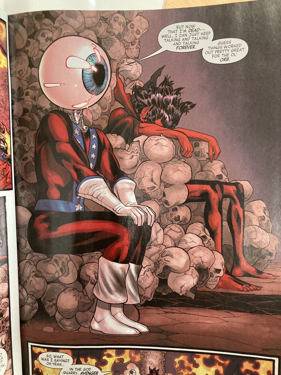 Iamzodkneel's tweet photo. #ComicsReadToday : 

#AvengersAssembleOmega #1 

Good old #Orb 👁️😊 … https://t.co/eBGSBoKXmA