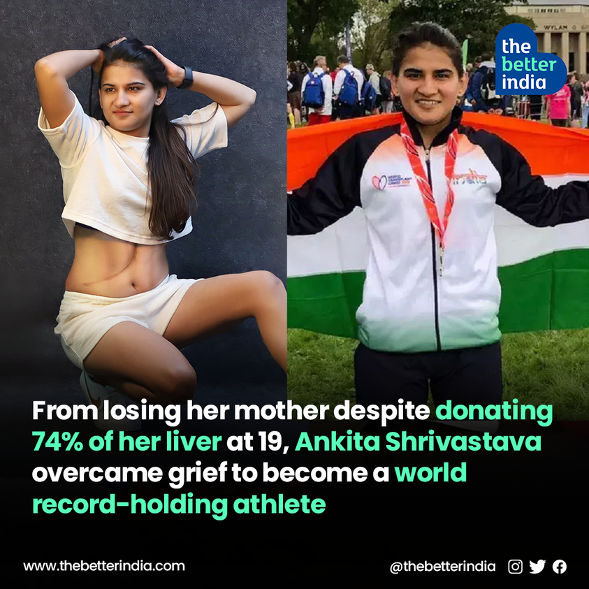'My experiences have taught me the value of resilience, determination, and hard work. 

Read her story: buff.ly/44x7EqX

#Inspiration #IndianAthlete #Family #LiverDonor #MadhyaPradesh #TheBetterIndia