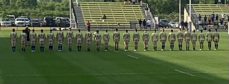 RobbDunn's tweet photo. Incredible night for ⁦@NavyAthletics⁩ as ⁦@USNAMensRugby⁩ beats Cal 28-22 for the National Championship!  It was great to see so many ⁦@NavyRugbyAlumni⁩ there to see the success built on the foundation they set. #GoNavy #RaiseTheSail https://t.co/IwOThN7Vt2