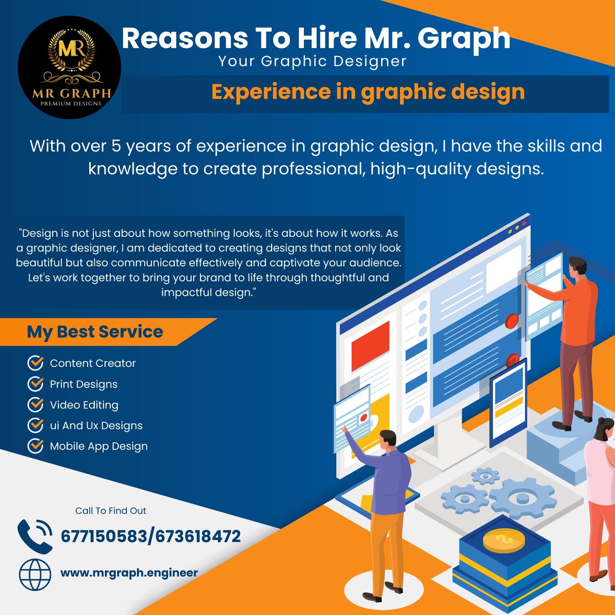 MrGraphDesign's tweet image. #graphicdesign
#designer
#graphicdesigner
#art
#creativity
#logodesign
#branding
#visualidentity
#illustration
#typography
#vectorart
#digitalart
#designinspiration
#designthinking
#designerlife
#brandidentity
#printdesign
#webdesign
#uiuxdesign
#userinterface
#userexperience