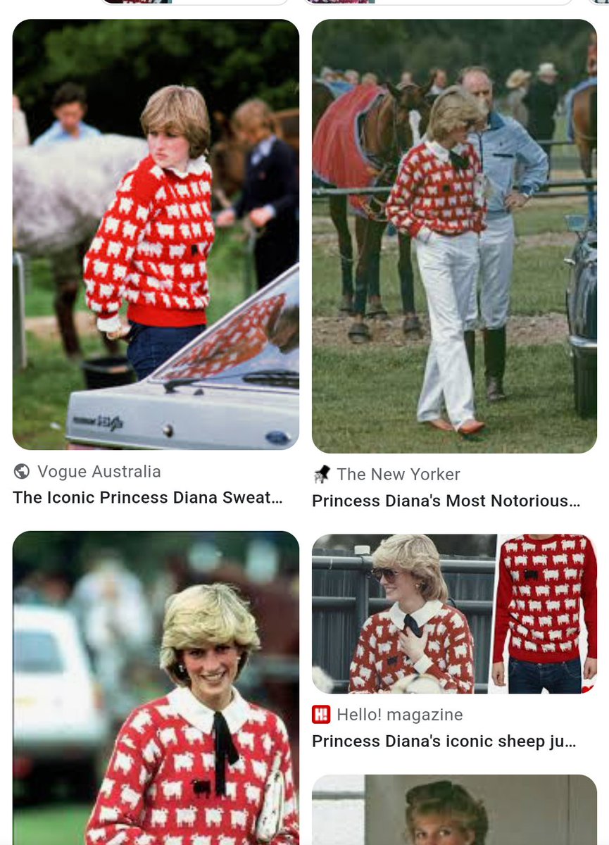 My favourite commentary on the coronation is this woman wearing the Diana sheep jumper to morning brunch today #princessDianaForever