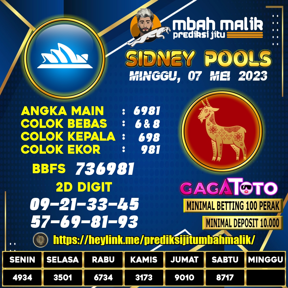 prediksimalik's tweet photo. 🇦🇺PREDIKSI JITU MBAH MALIK SYDNEY POOLS🇦🇺
💫Minggu, 07-05-23💫
UPS bosku! Semoga Lurus! Salam JP!
💎Link #prediksijitumbahmalik : https://t.co/MvhXTSvpy5
#prediksijitumbahmalik #mbahmalik #prediksitogel #gagatoto #prediksijitu #prediksitogelsdy #prediksisdy #togelonline https://t.co/nCwSQI76Dw
