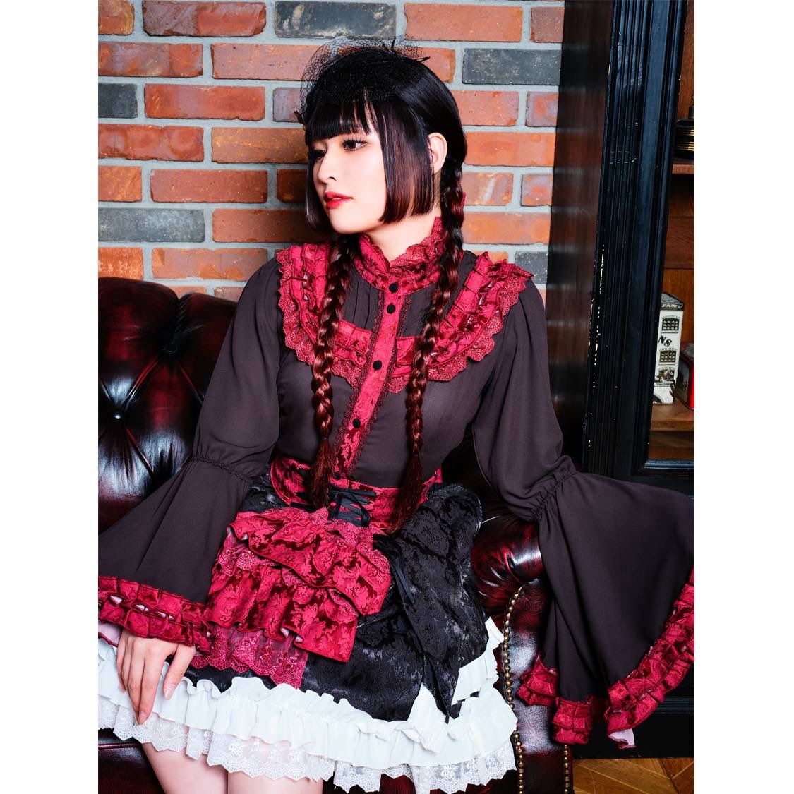 アトリエピエロ×HELI-Xコラボ　フルセット　黒赤　美品 ⚜️コーデ使用アイテム⚜️ 🌹HELI-X とATELIER PIERROTコラボ