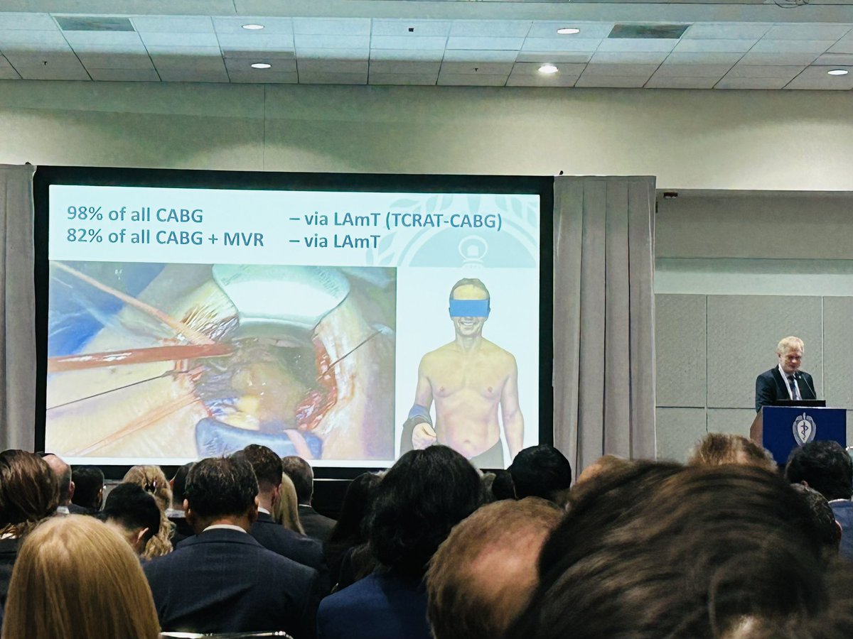 MeilynnShi's tweet photo. Highlights from a great day:

- Dr. Fischbein on transfer vs tx of pts with acute type A dissection
- Dr. Babliak on left anterior mini-thoracotomy for CABG and MVR
- Dr. Bolling on remembering TVR during MVR 
- All the clout concentrated in DTLA tonight 🫀🏀

@AATSHQ #AATS2023 https://t.co/i92Zx72Zfi