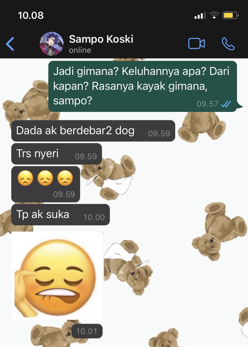 imbibitorrlunae's tweet photo. — #HonkaiStarRail Natasha x Sampo two tweets au fanfiction.

Kelakuan Sampo kalo nge-chat Natasha 🥲 https://t.co/L2Hco3FrIn