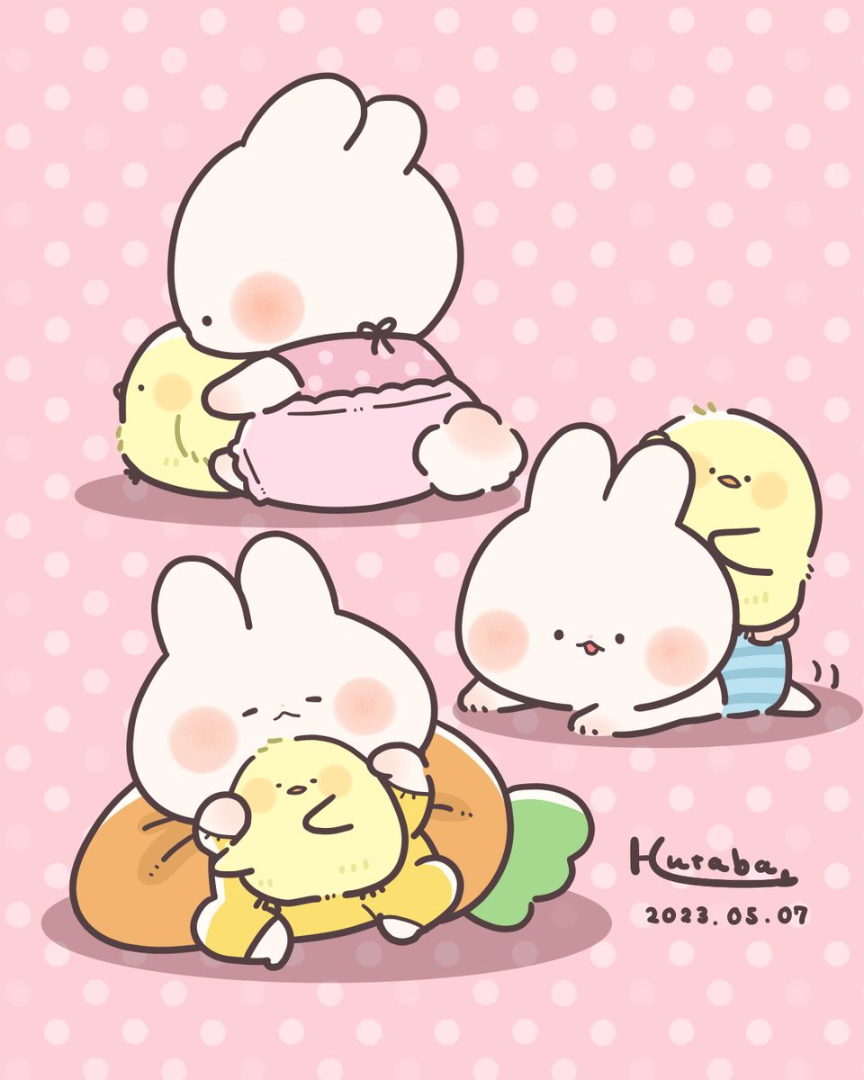 🐰🍼🐣
#Illustration #ゆるいイラスト https://t.co/Z9W2oMyZ1J
